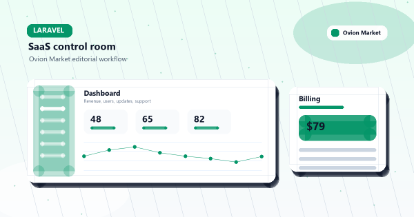 Laravel SaaS launch checklist dashboard with billing and onboarding modules