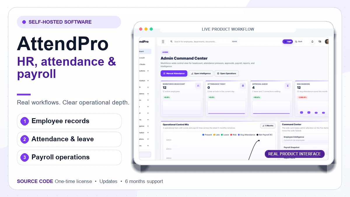 AttendPro product preview