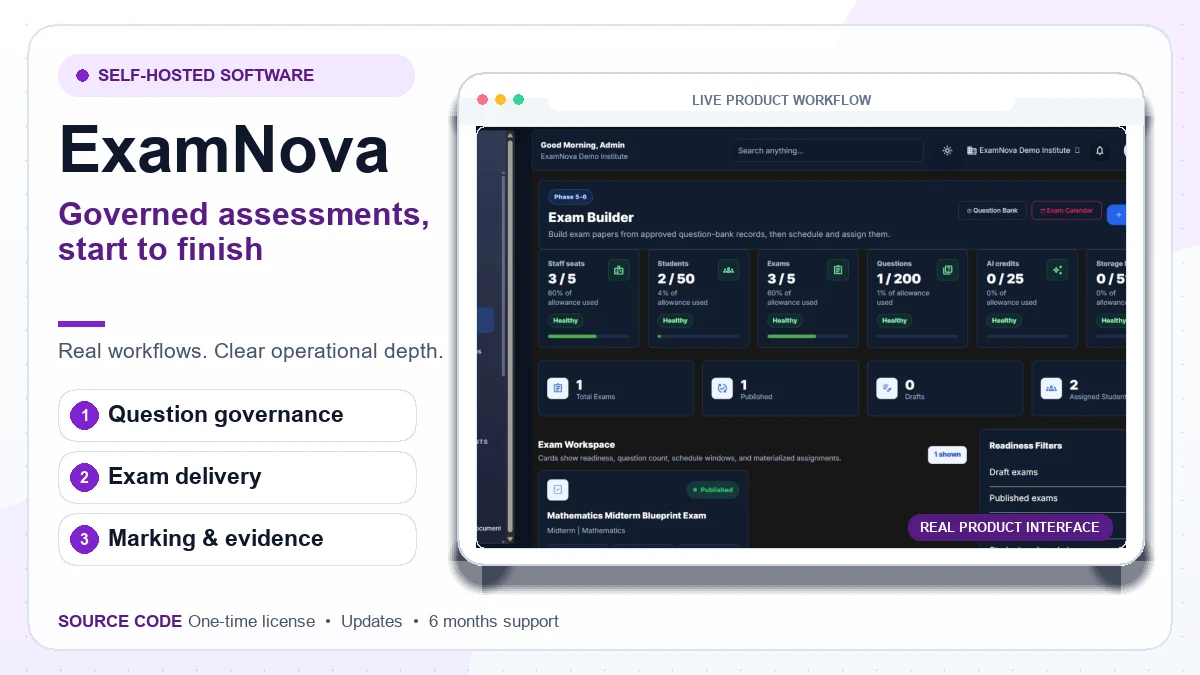 ExamNova product preview
