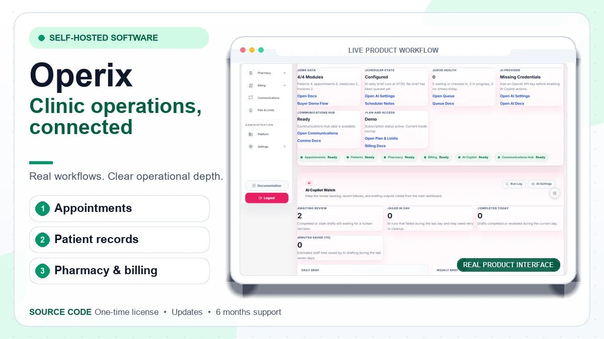 Operix product preview