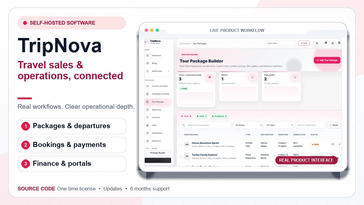 TripNova product preview