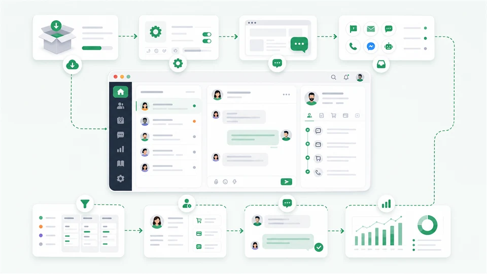 OvionDesk explainer graphic for How do teams use OvionDesk?